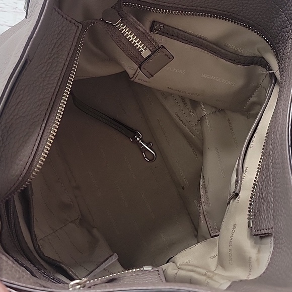 MICHAEL Michael Kors Taupe Leather Hobo Bag - Picture 11 of 13